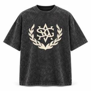 Acid Wash Charcoal Crest Concept