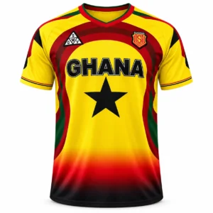 Ghana Short Sleeve Yellow Front